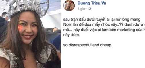 Hoang Thuy, Mau Thuy buon khi dan mau bikini don U23 VN bi miet thi hinh anh