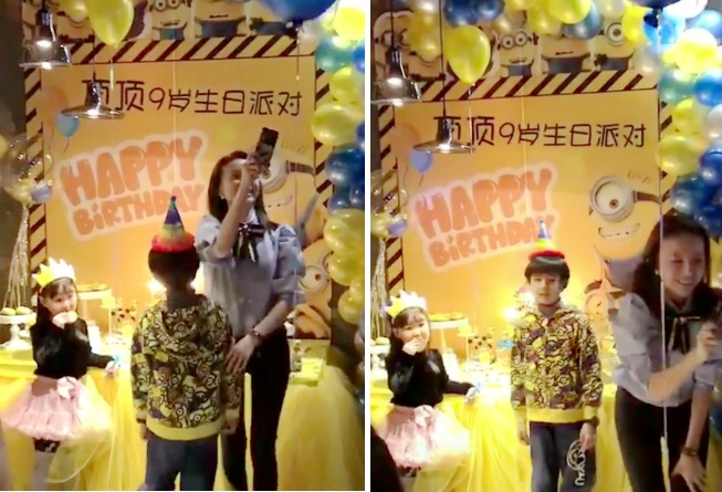 Dong Khiet khong cho chong gap con anh 1