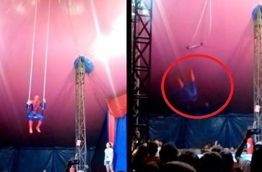 Hoa than thanh Nguoi Nhen, dien vien xiec nga tu do cao 5 m hinh anh