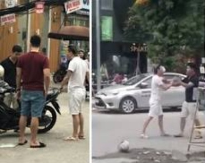 Clip Chau Viet Cuong hanh hung nguoi di duong sau va cham giao thong hinh anh