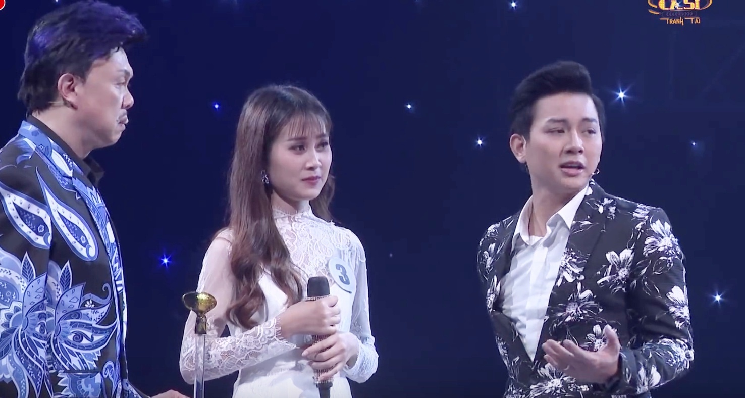 Clip Hoai Lam tu choi om co gai xinh dep tren truyen hinh hinh anh