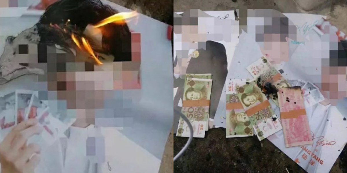 Dương Dương bị đốt vàng tiền ảnh 1 Duong Duong bi dot vang tien anh 1