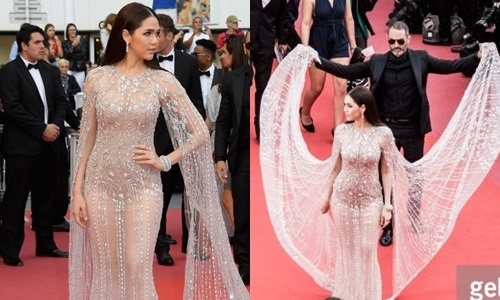 Bieu tuong goi cam Thai Lan duoc nang vay tren tham do Cannes hinh anh