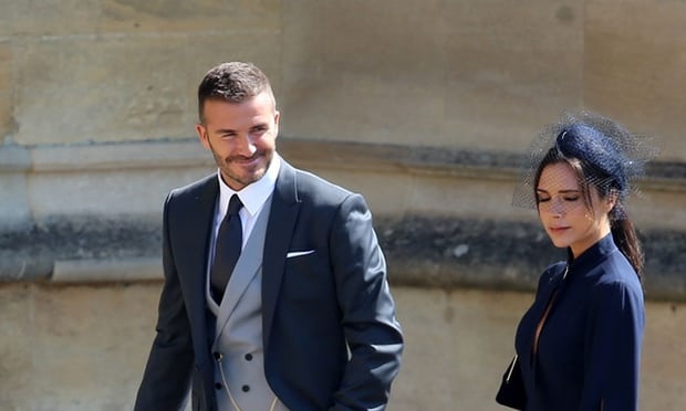 Clip vo chong David Beckham du le cuoi Hoang tu Harry vao ngay 19/5 hinh anh