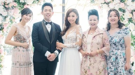 'Chi ca' TVB vui ve du cuoi con trai sau on ao clip nong cua co dau hinh anh