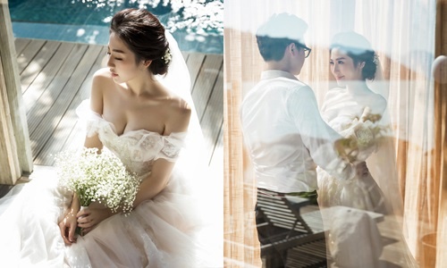 A hau Tu Anh goi cam trong anh cuoi voi chong 9X hinh anh