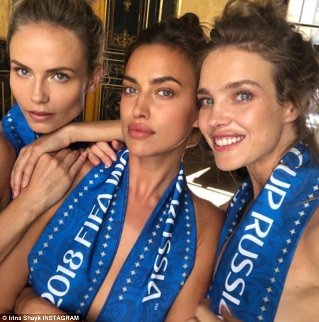 Irina Shayk khỏa thân cổ vũ tuyển Nga ảnh 1 Irina Shayk khoa than co vu tuyen Nga anh 1
