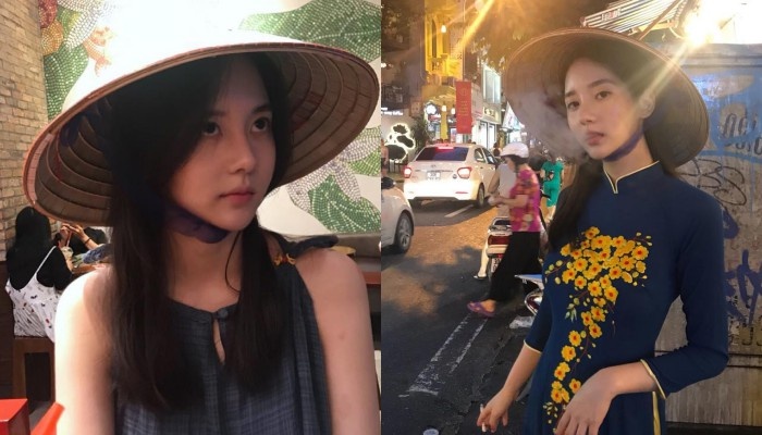 Han Seo Hee hut thuoc la,  mac ao dai anh 1