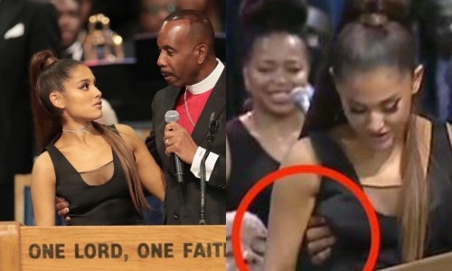 Ariana Grande bi muc su sam so tai le tang danh ca Aretha Franklin hinh anh