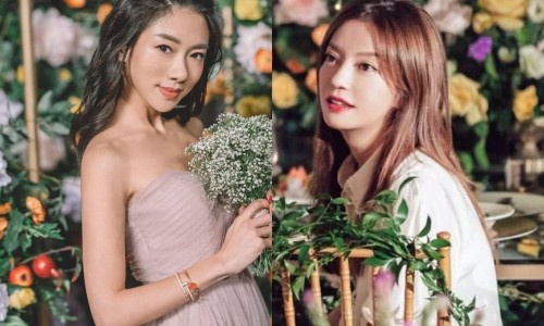 Trieu Vy xinh dep khi du le cuoi 'thien kim' nha giau Trung Quoc hinh anh