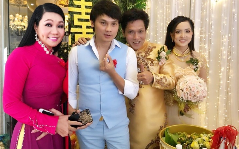 Ngoc Huyen, Kim Tieu Long du cuoi nghe si Trong Nghia o tuoi 52 hinh anh