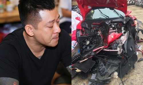 Sieu xe Ferrari vo nat, Tuan Hung noi: 'Khoe manh se lam lai duoc' hinh anh