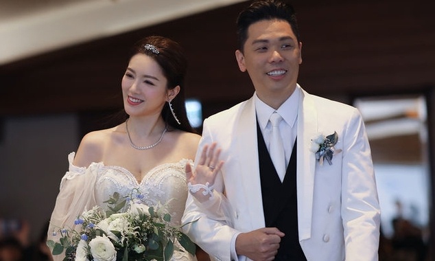 Dan sao Hong Kong du dam cuoi Hoa hau TVB va dai gia hinh anh