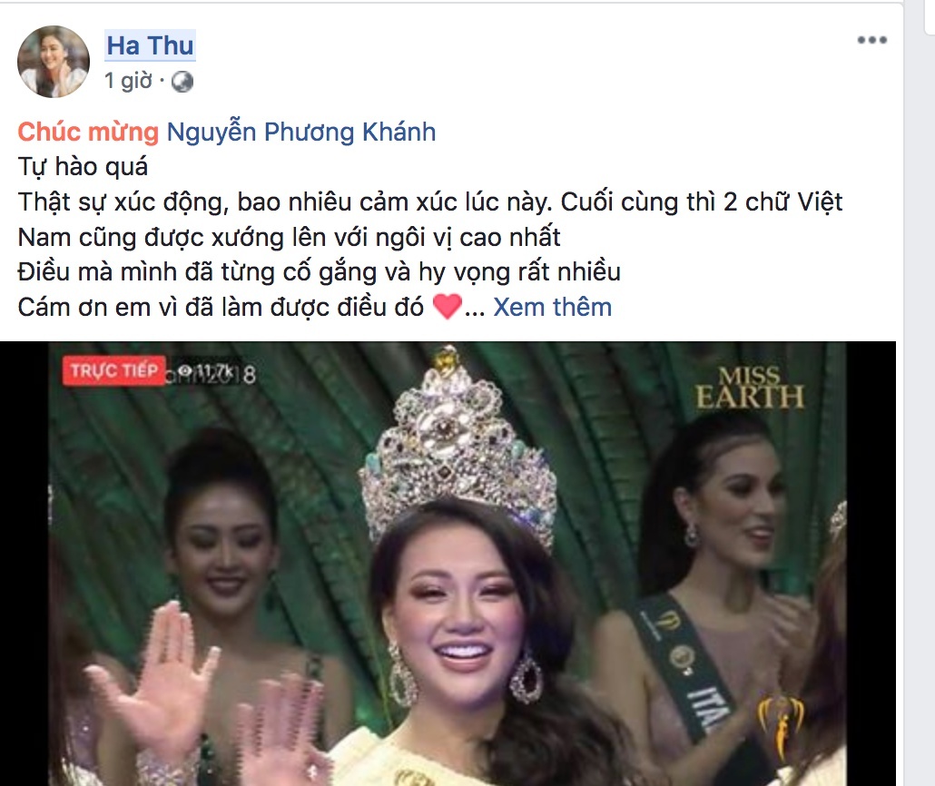 Phuong Khanh dang quang Miss Earth anh 2