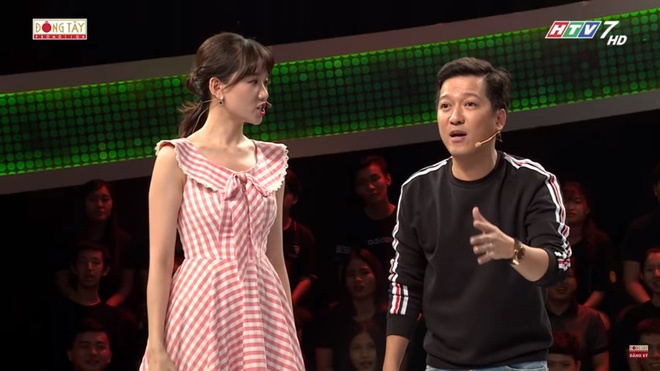 Clip Hari Won bo ve khi dang dan chuong trinh hinh anh