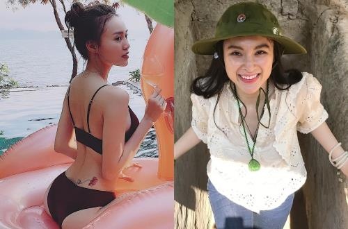 Sao nu Viet dua nhau mac sexy di bien, Angela Phuong Trinh khac biet hinh anh