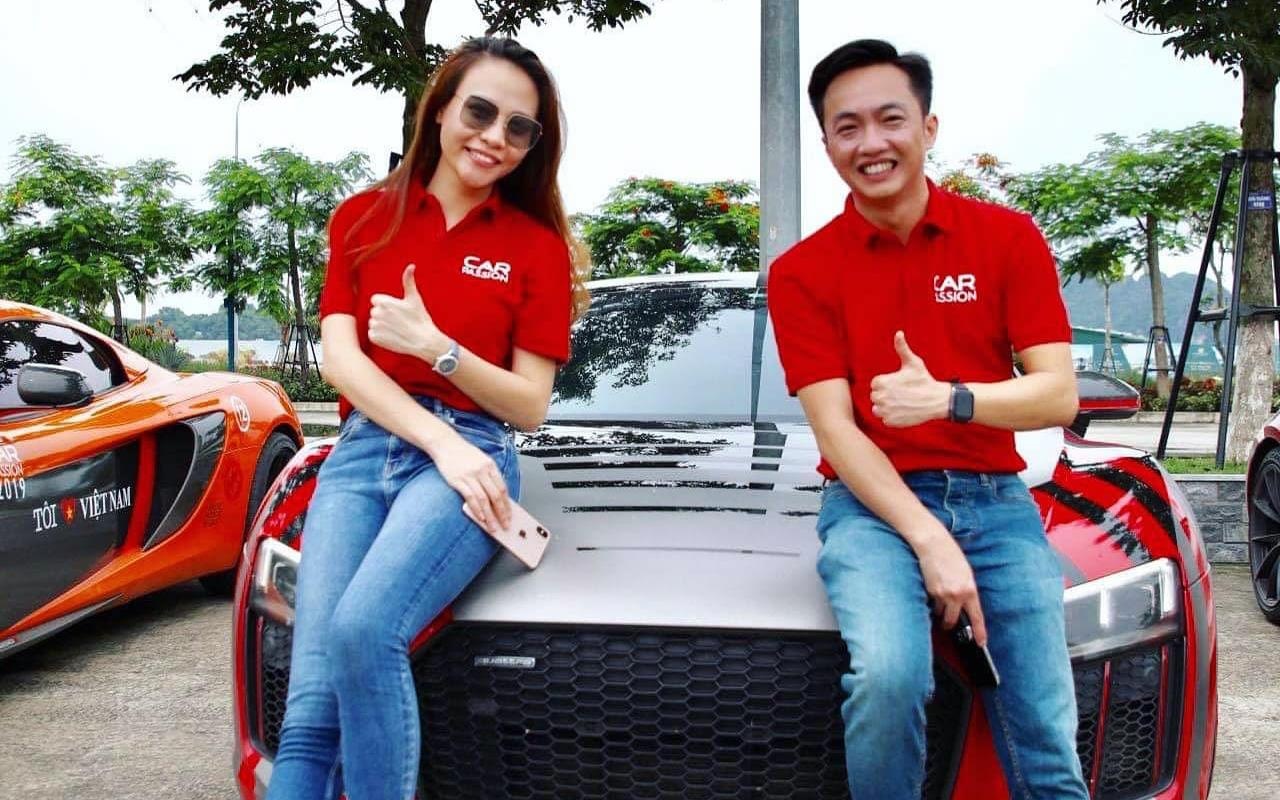 Dam Thu Trang lai sieu xe cua Cuong Do La o Car Passion 2019 hinh anh