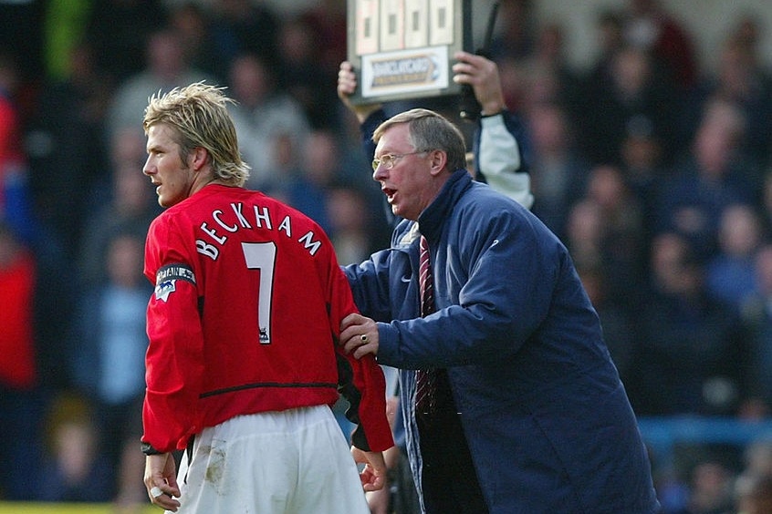 David Beckham va 'chiec giay bay' cua Sir Alex hinh anh