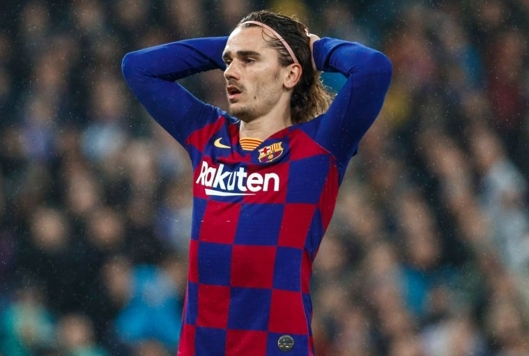 Antoine Griezmann,  Barca,  Lionel Messi,  Quique Setien,  Barcelona,  La Liga anh 1