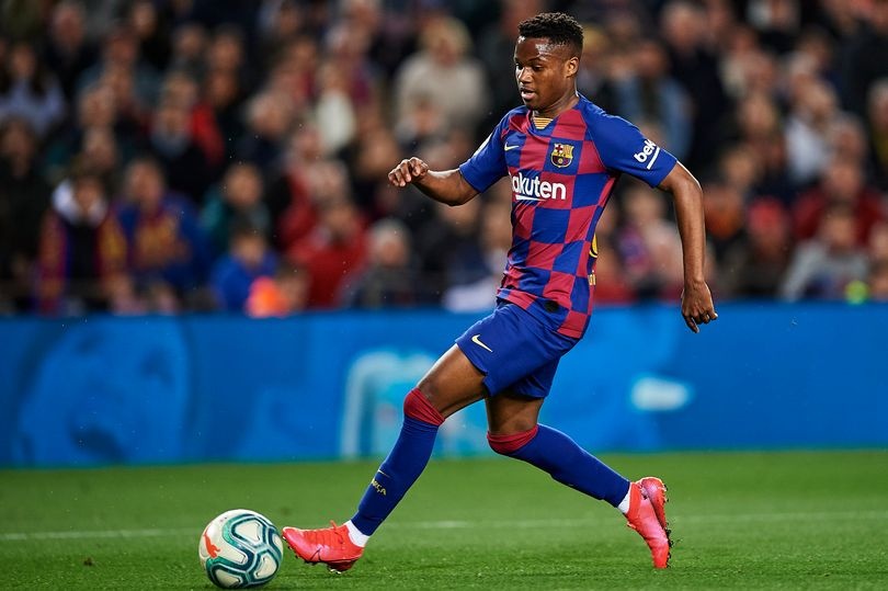 Ansu Fati,  Man United,  Barcelona,  MU,  Barca,  Lionel Messi anh 1