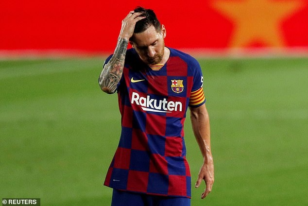 Quique Setien,  Barca,  Lionel Messi,  La Liga,  Barcelona anh 1