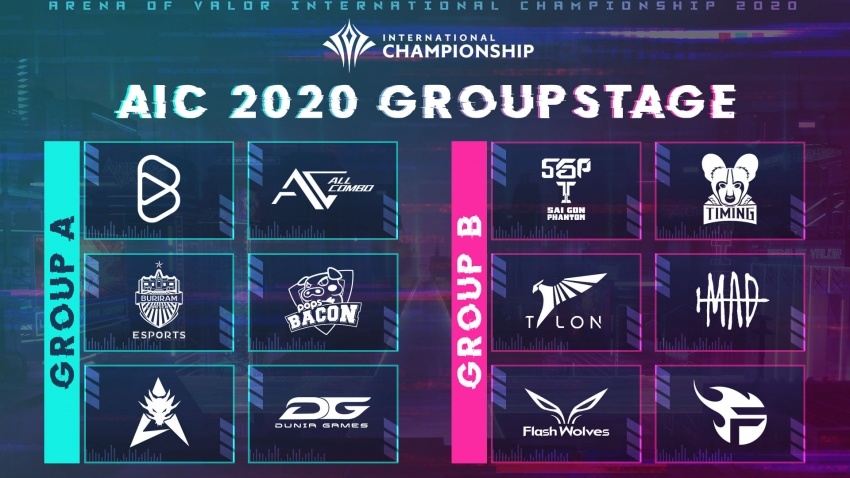 AIC 2020,  Lien Quan Mobile AIC 2020,  Team Flash,  Saigon Phantom,  Lien Quan Mobile Viet Nam anh 1