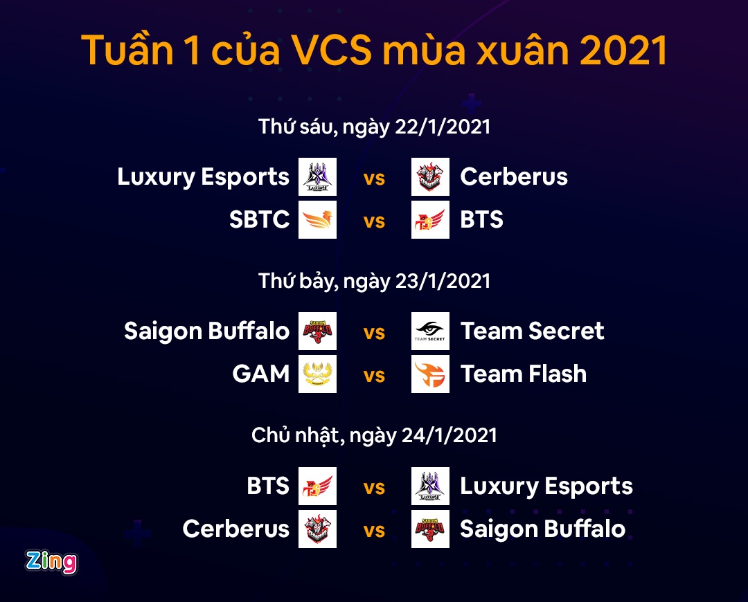 VCS mua xuan 2021,  lich thi dau VCS mua xuan 2021,  GAM Esports,  Team Flash anh 1
