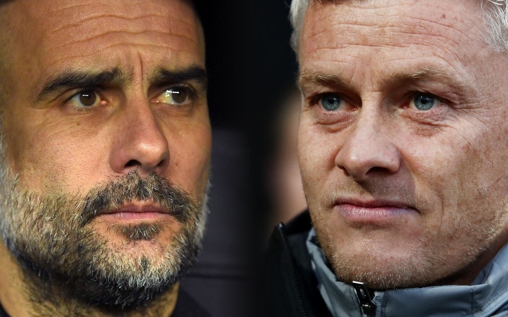 Man City vs Man United,  Man City,  Pep Guardiola,  Man United,  Premier League,  Ole Solskjaer anh 4
