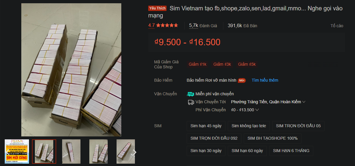 sim rac gia re anh 1