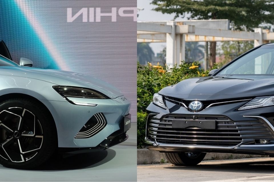 So ke 'tan binh' BYD Seal va 'lao lang' Toyota Camry 2.5 HEV hinh anh