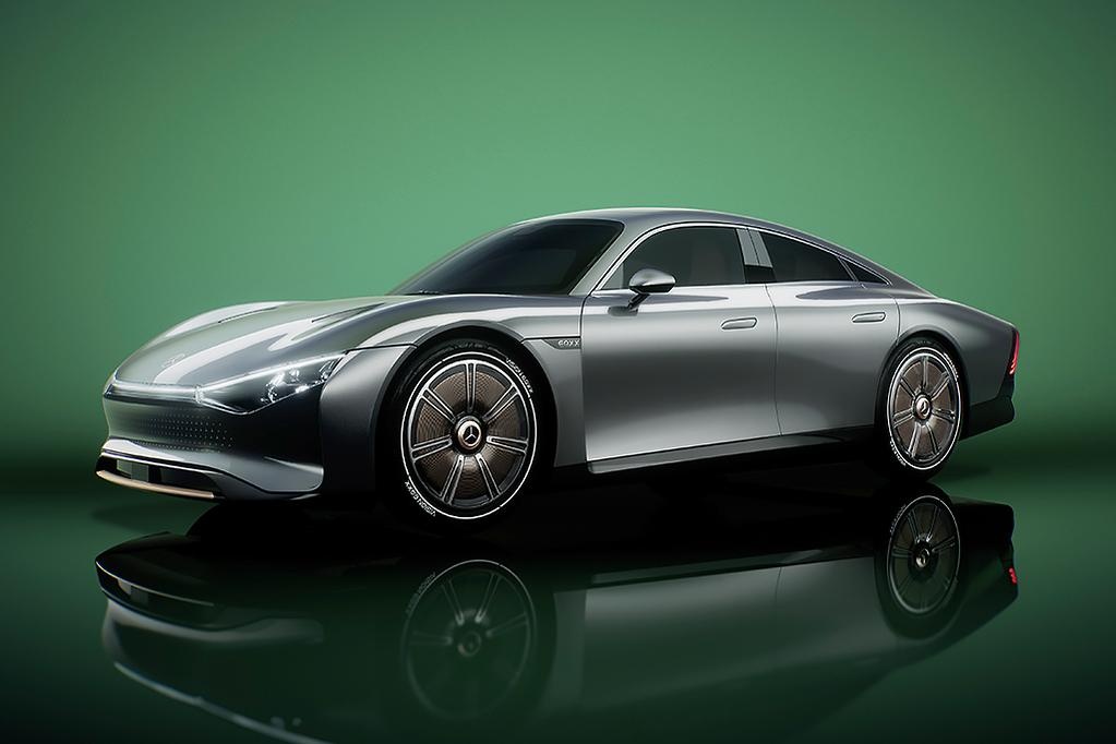 Xe dien cua Mercedes-Benz co the sac bang nang luong mat troi hinh anh