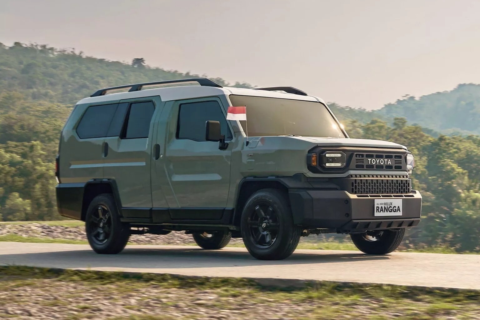 Toyota Hilux bien the SUV 7 cho trong nhu Defender hinh anh
