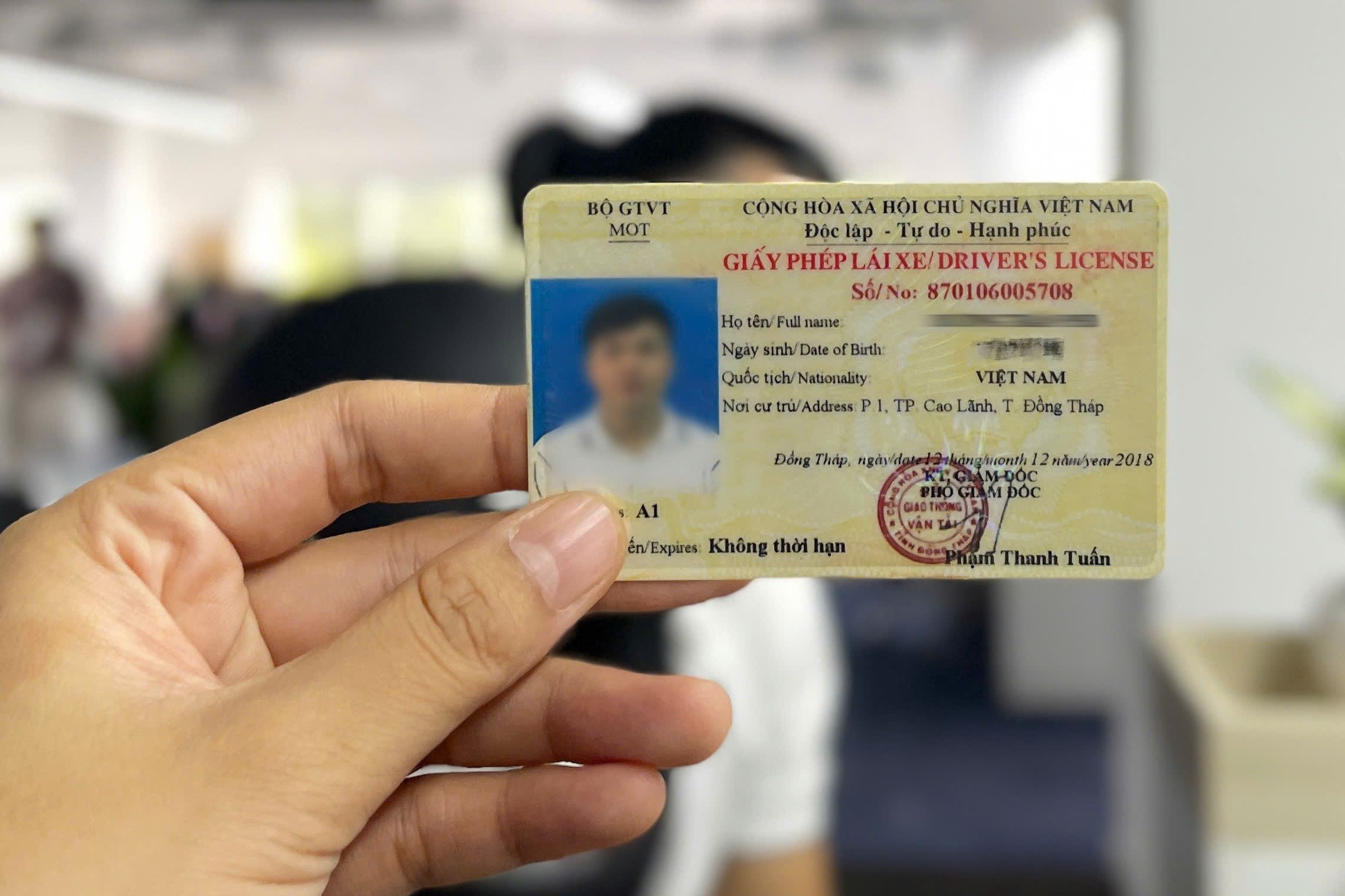 Can trong voi he thong tru diem tren giay phep lai xe tu nam nay hinh anh