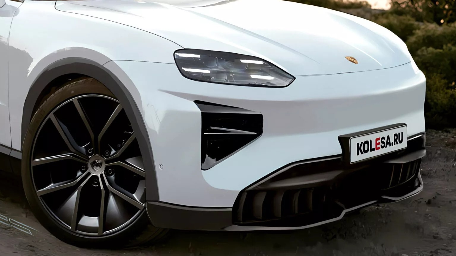 Porsche Cayenne dien sap xuat hien, thiet ke gay tranh cai hinh anh