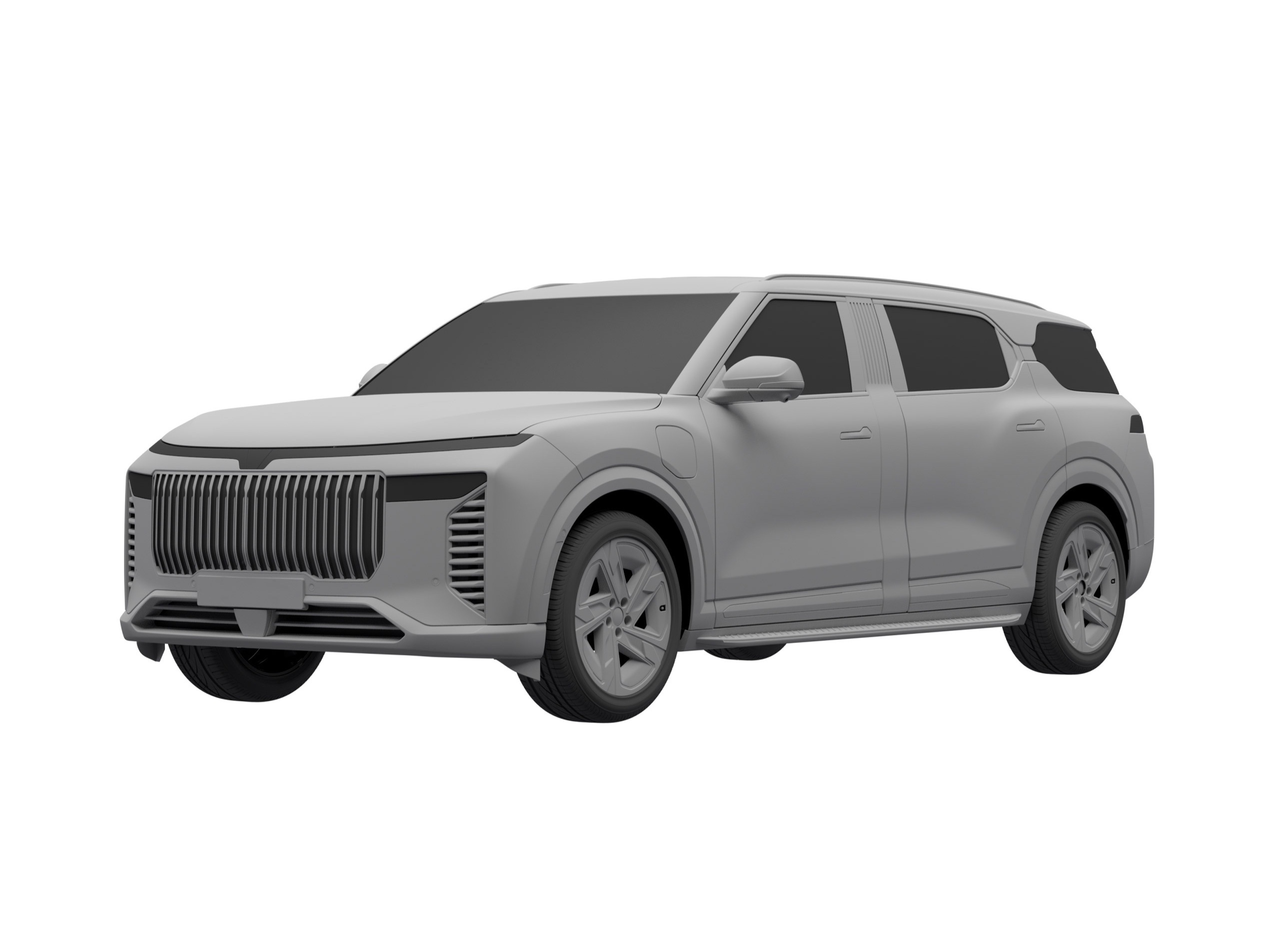 SUV co lon moi cua VinFast lo thiet ke, kha giong VF 9 hinh anh