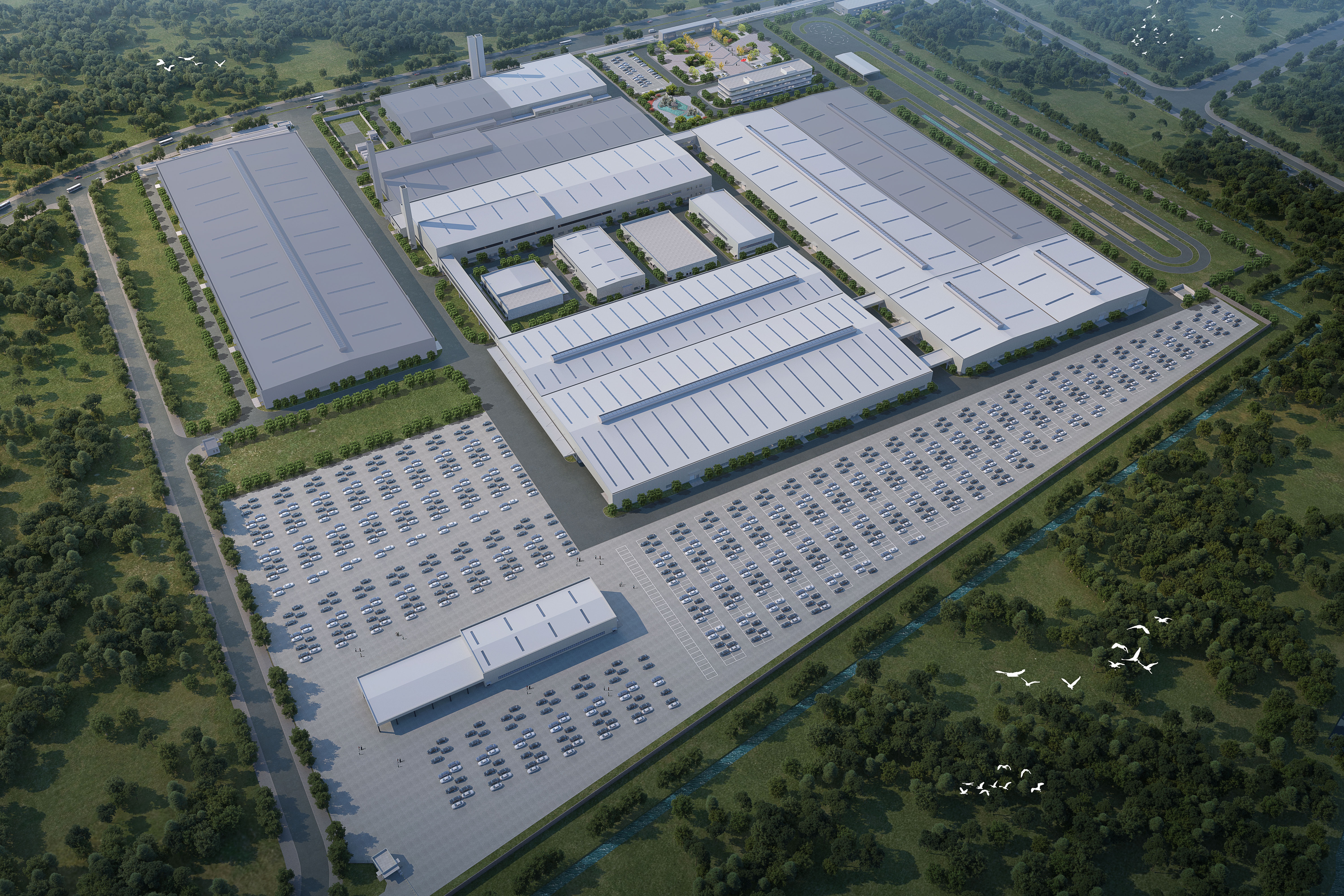 Nha may xe Trung Quoc dau tien vua khoi cong tai Viet Nam hinh anh