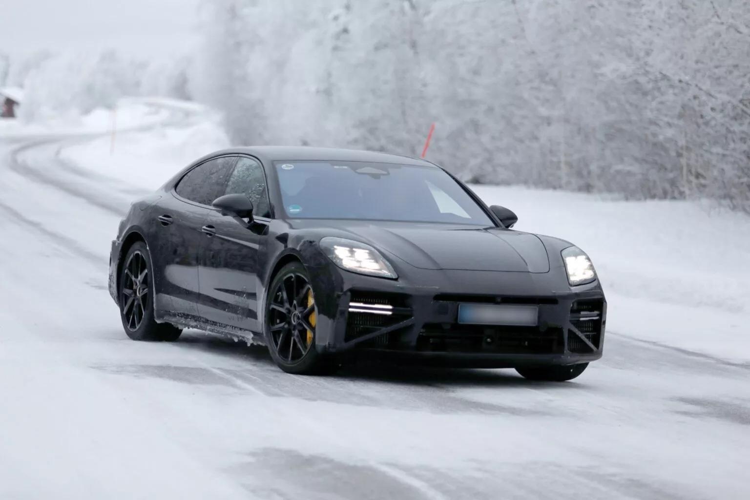 Porsche Panamera facelift lo dien, van la xe xang hinh anh