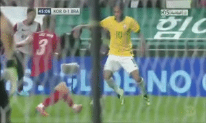 Nong mat, cau thu Han Quoc lien tiep 'chat chem' Neymar hinh anh