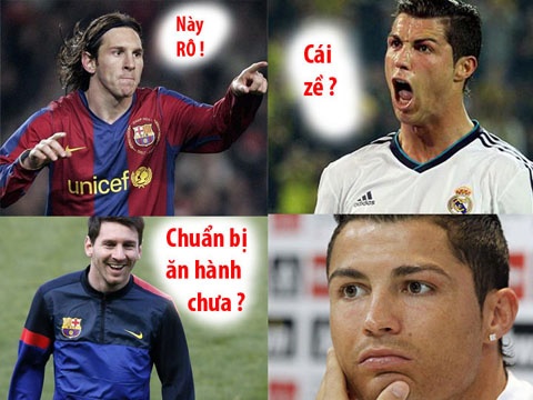 Anh che hai huoc truoc them sieu kinh dien Barca - Real hinh anh