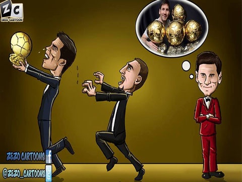 Anh che hai huoc sau dem Gala trao Qua bong vang hinh anh