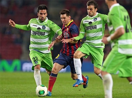 Man trinh dien an tuong cua Lionel Messi truoc Getafe hinh anh