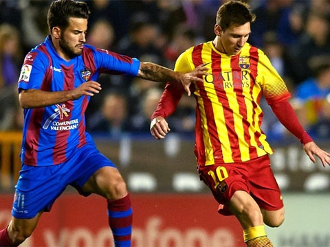 Man trinh dien cua Messi truoc Levante hinh anh