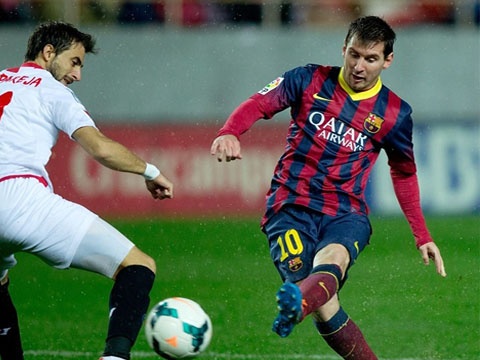 Man trinh dien cua Messi truoc Sevilla hinh anh