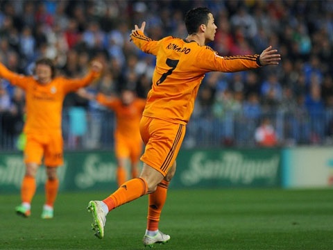 Man trinh dien an tuong cua Ronaldo truoc Malaga hinh anh