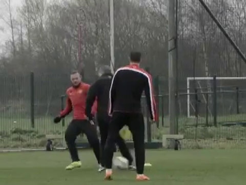 Rooney xau kim David Moyes tren san tap hinh anh