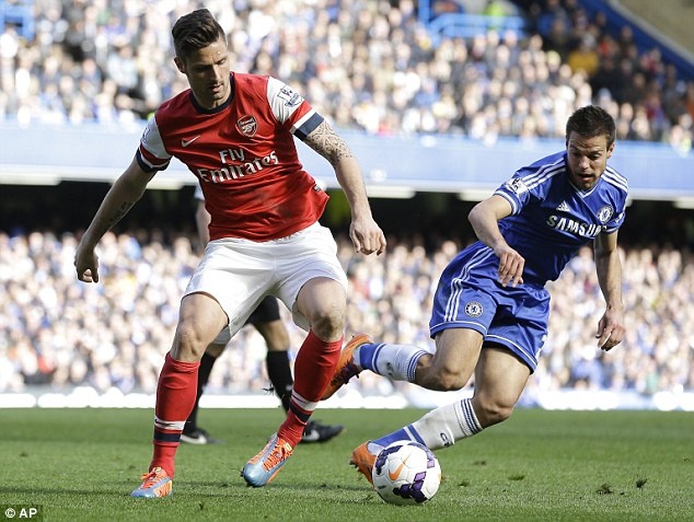 Giroud sẽ được cho nghỉ để chuẩn bị cho đại chiến Man City vào cuối tuần. Ảnh Getty Imges