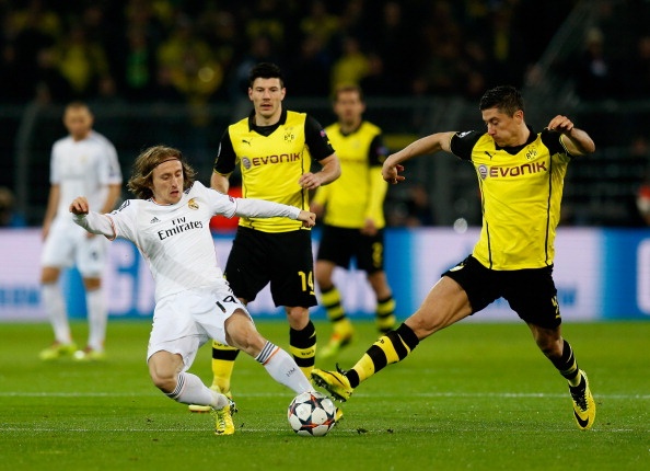 Luka Modric đang trải qua mùa giải ấn tượng trong màu áo Real Madrid thời Ancelotti. Ảnh Getty Images