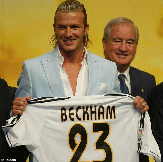 Beckham đến Real với giá 25,5 triệu bảng nhưng chưa bao giờ vô địch Champions League. Ảnh: Getty Images