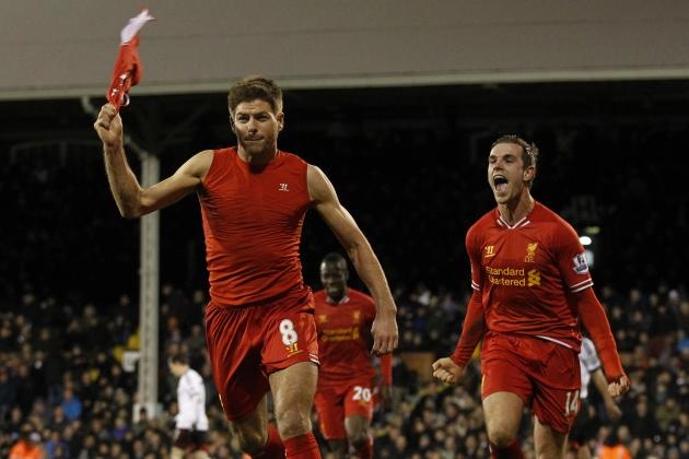 Gerrard và Henderson thi đấu rất ăn ý tại Liverpool. Ảnh: FA