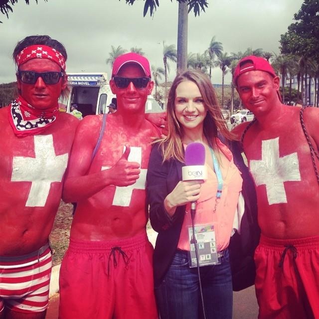 Kay Murray là nữ phóng viên xinh đẹp của kênh Bein Sport.